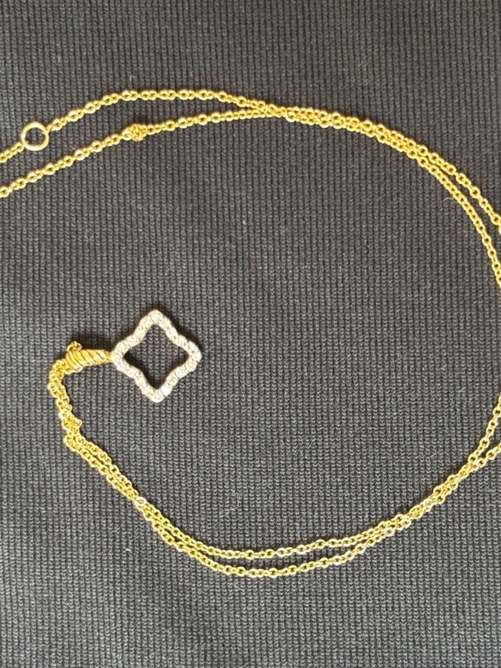 David Yurman diamond gold and Silver Pendant Necklace - Picture 7 of 8